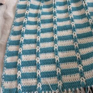 Handmade Crochet Blanket 68”x68”